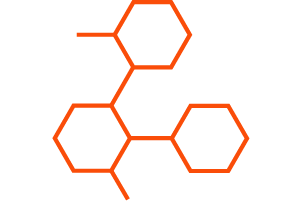 An abstract design of four orange hexagons connected by straight lines, forming a geometric pattern on a light gray background—symbolizing clarity in transfer pricing and country by country reporting processes.